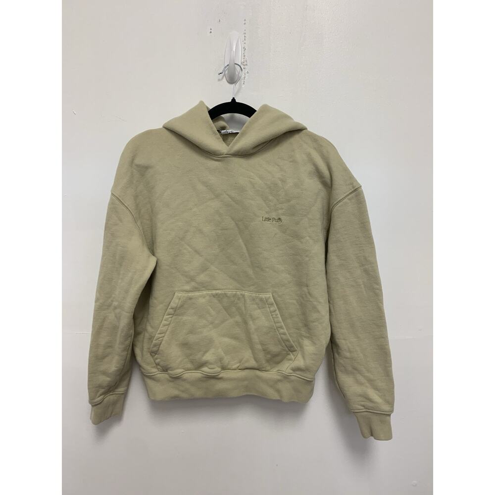 Little Puffy Beige Hoodie Size Small